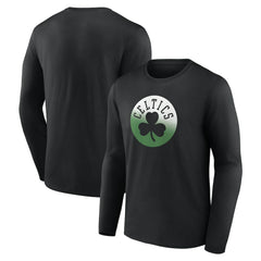 Boston Celtics Gradient Logo Long Sleeve T-Shirt - Black shop