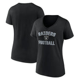 Las Vegas Raiders Victory Arch V-Neck T-Shirt - Black for sale
