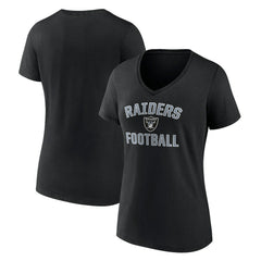 Las Vegas Raiders Victory Arch V-Neck T-Shirt - Black for sale