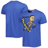 Stephen Curry Golden State Warriors Homage Caricature Tri-Blend T-Shirt sale - Royal online