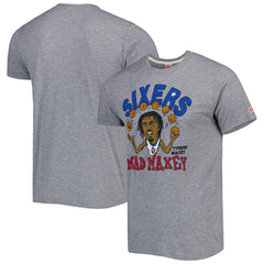Tyrese Maxey Philadelphia 76ers Homage Caricature Tri-Blend T-Shirt - Gray shop