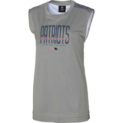 New England Patriots Women's No Sweat Tank Top - Gray on sale