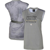 Pittsburgh Steelers Women's No Sweat Tank Top - Gray outlet