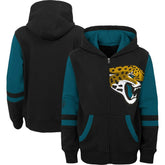 Jacksonville Jaguars Preschool Stadium Color Block Full-Zip Hoodie - Black cheap