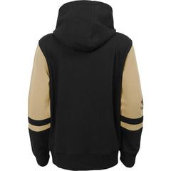 New Orleans Saints Youth Colorblock Full-Zip Hoodie - Black outlet