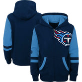 Tennessee Titans Youth Colorblock Full-Zip Hoodie - Navy cheap