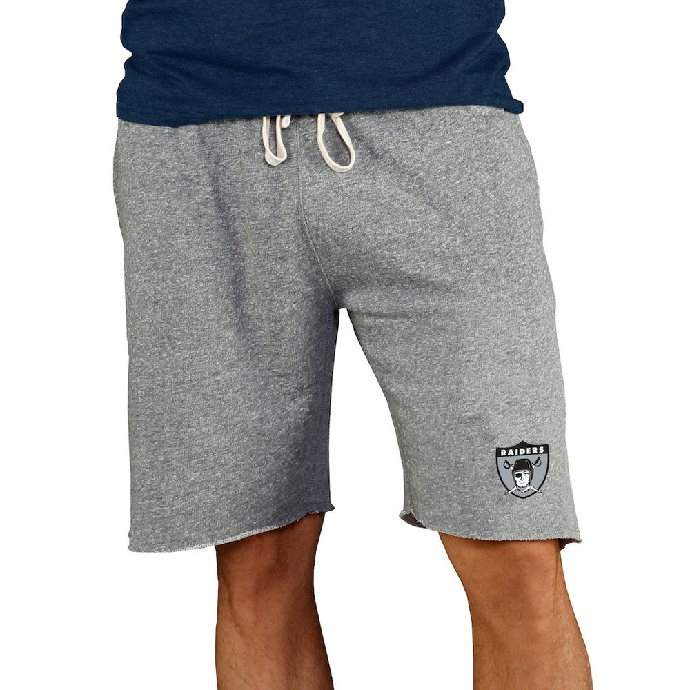 Las Vegas Raiders Concepts Sport Throwback Logo Mainstream Terry Shorts - Gray for sale