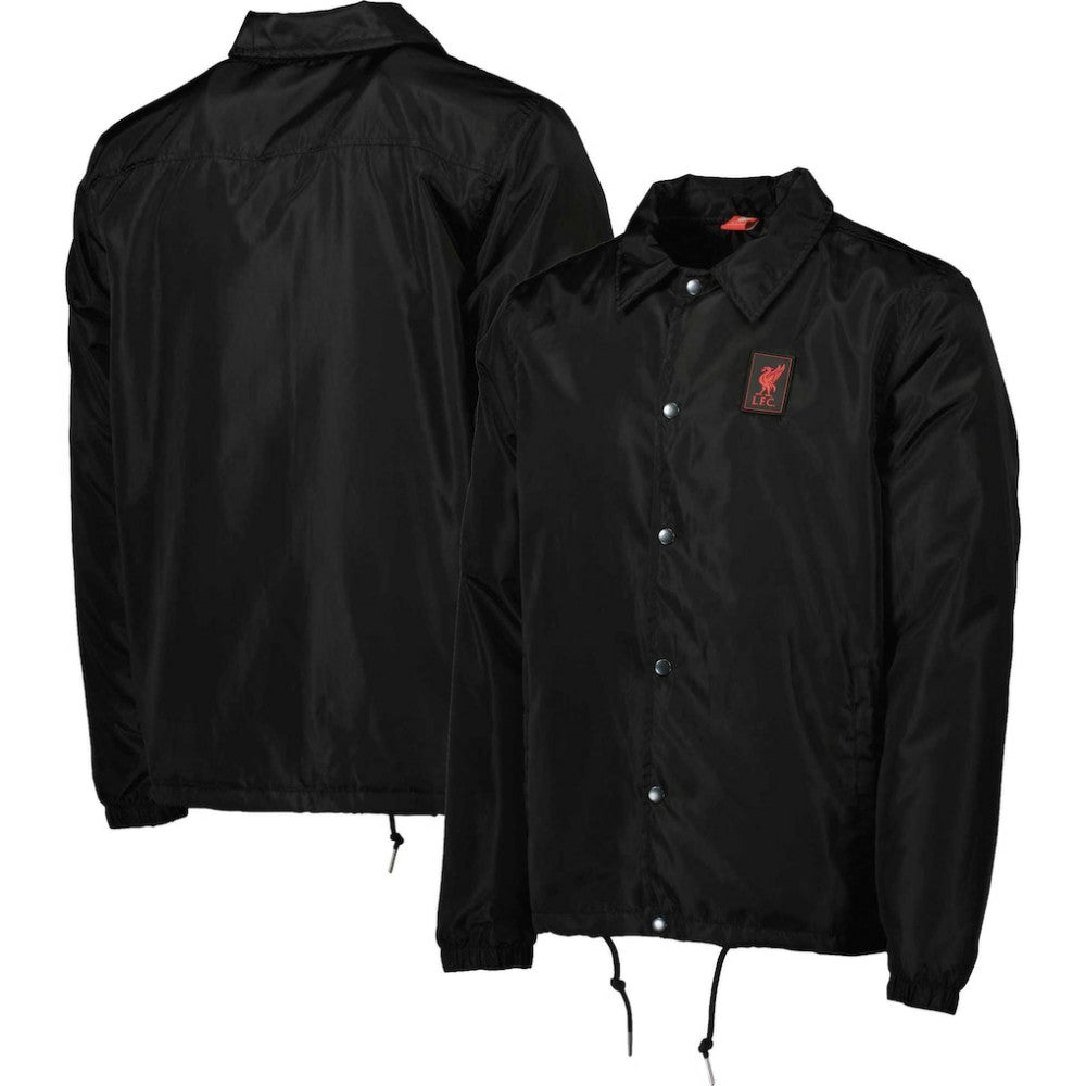 Liverpool Coaches Full-Snap Jacket - Black shop