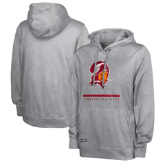 Tampa Bay Buccaneers Grid Drill Streak Fleece Pullover Hoodie - Heather Gray cheap