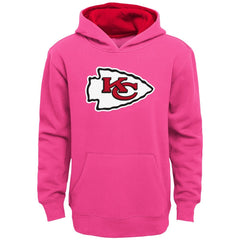 Kansas City Chiefs Girls Youth Prime Pullover Hoodie - Pink for sale