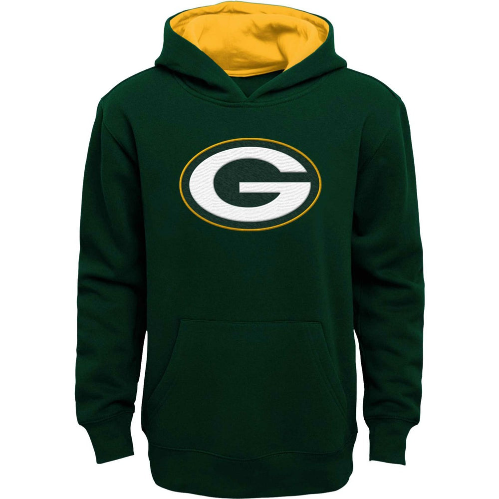 Green Bay Packers Youth Prime Pullover Hoodie - Green for sale