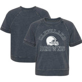 Cleveland Browns Girls Juniors Cheer Squad Raglan T-Shirt - Heather Charcoal on sale