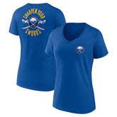 Buffalo Sabres Women's Territorial V-Neck T-Shirt Royal
