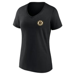 Boston Bruins Women's Territorial V-Neck T-Shirt Black