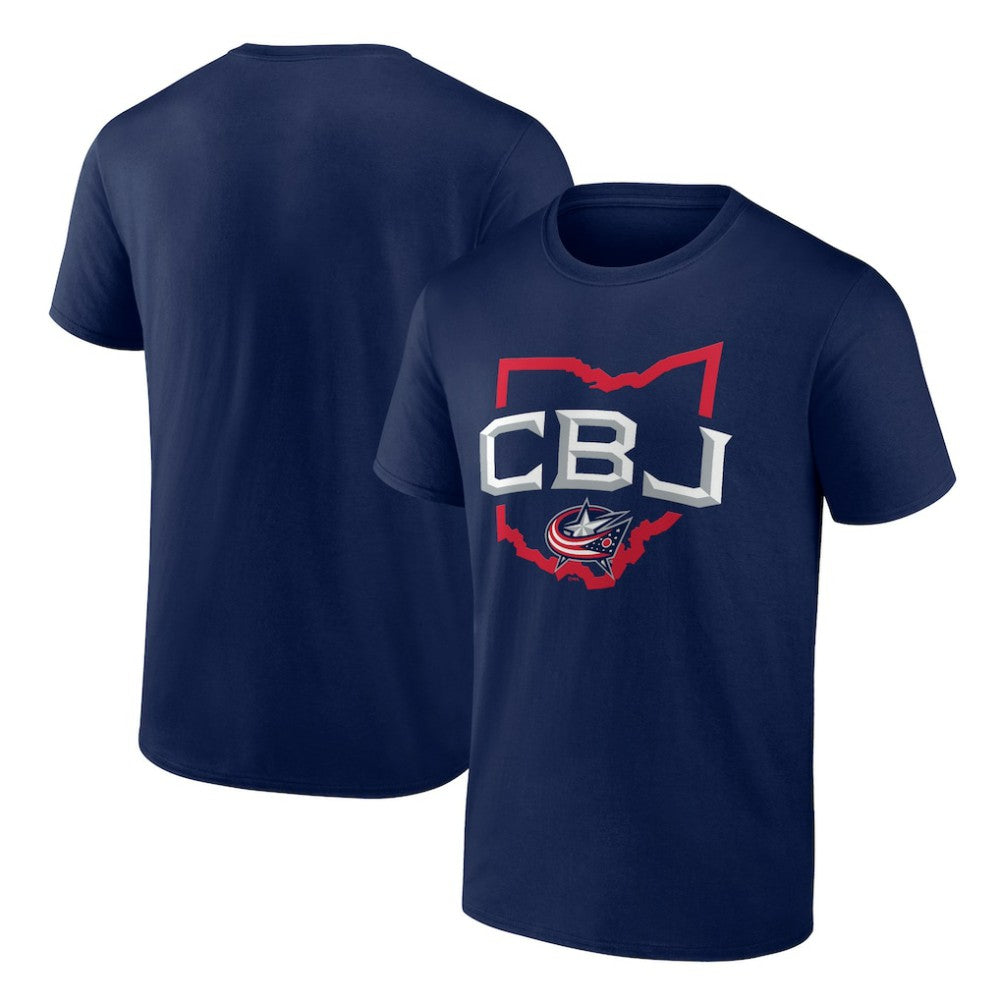 Columbus Blue Jackets Represent T-Shirt Navy