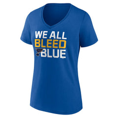 St. Louis Blues Women's Represent V-Neck T-Shirt Blue