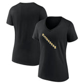 Pittsburgh Penguins Women's Alternate Logo V-Neck T-Shirt Black