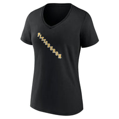 Pittsburgh Penguins Women's Alternate Logo V-Neck T-Shirt Black