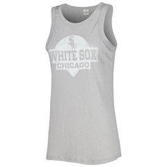 Chicago White Sox Soft as a Grape Women's Tri-Blend Tank Top - Gray
