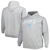 St. Louis Blues Fanatics Special Edition 2.0 Big & Tall Wordmark Pullover Hoodie Heather Gray