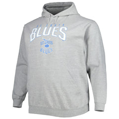 St. Louis Blues Fanatics Special Edition 2.0 Big & Tall Wordmark Pullover Hoodie Heather Gray
