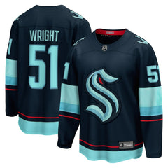 Shane Wright Seattle Kraken Fanatics Men's Home Breakaway Player Jersey Deep Sea Blue