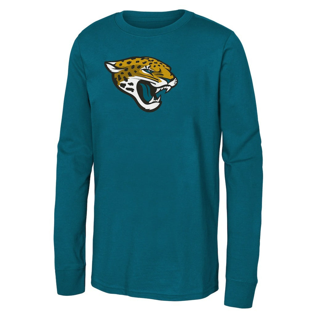Jacksonville Jaguars Youth Primary Logo Long Sleeve T-Shirt - Teal sale