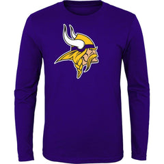 Minnesota Vikings Youth Primary Logo Long Sleeve T-Shirt - Purple sale