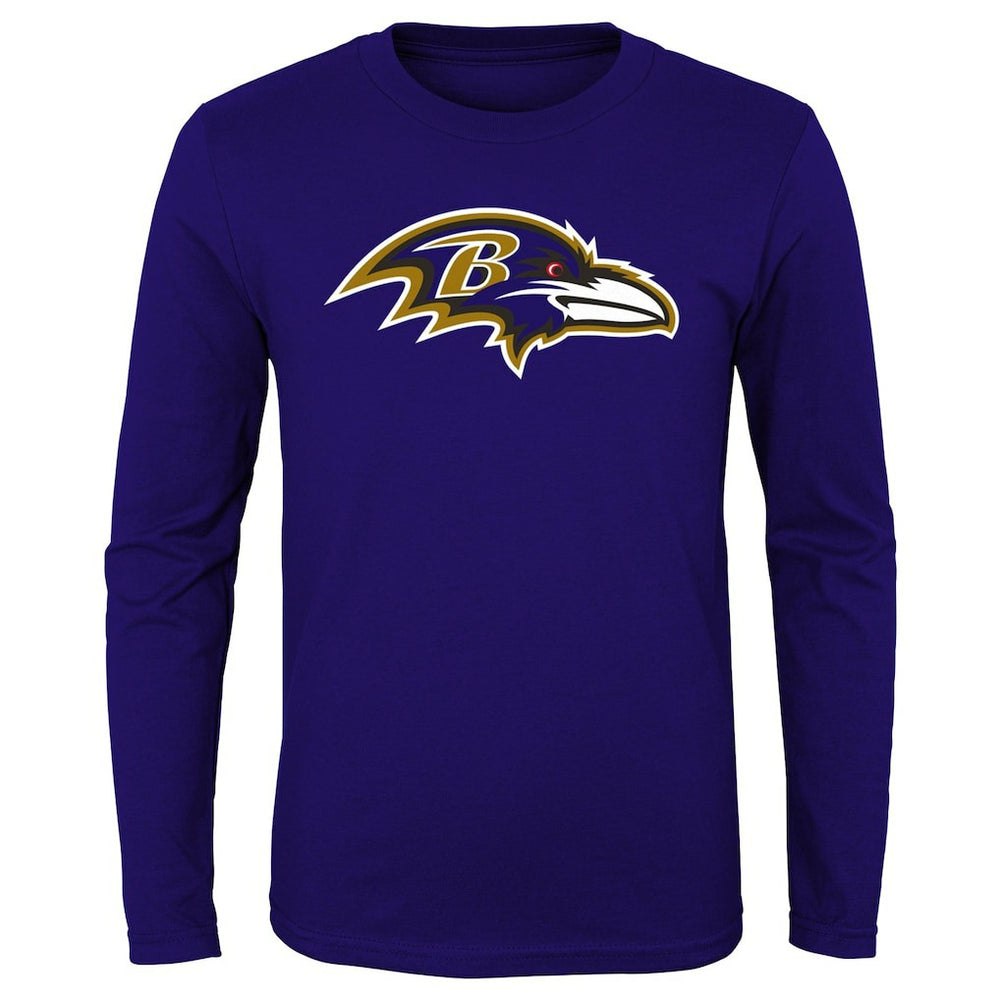 Baltimore Ravens Preschool Primary Logo Long Sleeve T-Shirt - Purple sale