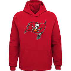 Tampa Bay Buccaneers Youth Team Logo Pullover Hoodie - Red cheap