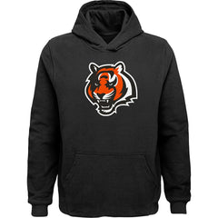 Cincinnati Bengals Youth Team Logo Pullover Hoodie - Black sale