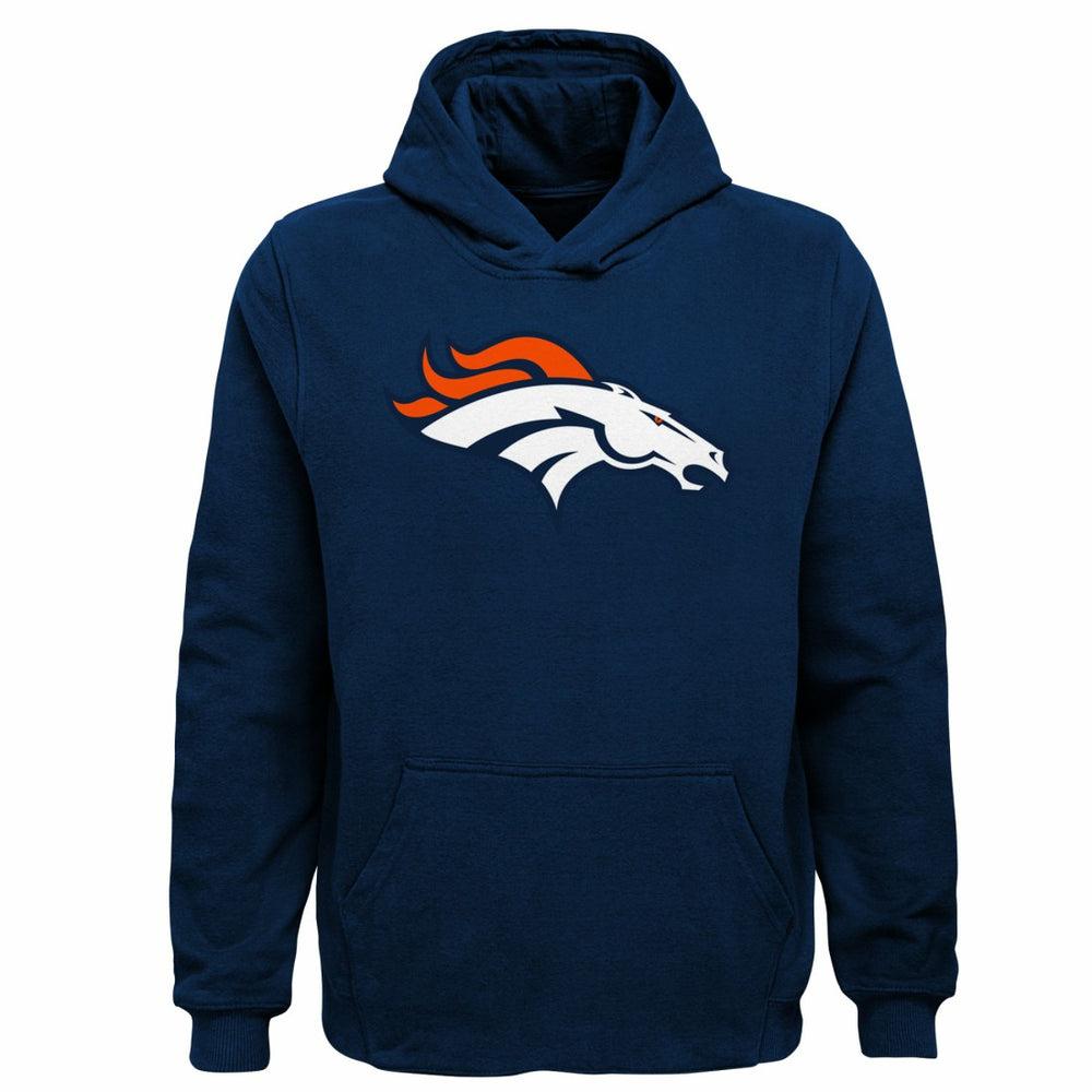 Denver Broncos Youth Team Logo Pullover Hoodie - Navy online