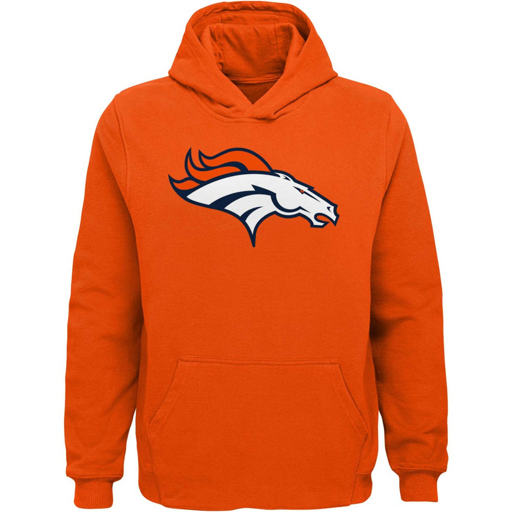Denver Broncos Youth Team Logo Pullover Hoodie - Orange outlet