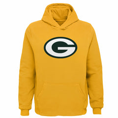 Green Bay Packers Youth Team Logo Pullover Hoodie - Gold sale