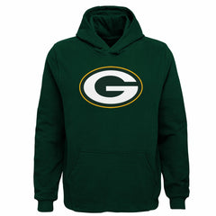 Green Bay Packers Youth Team Logo Pullover Hoodie - Green for sale