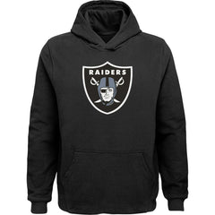 Las Vegas Raiders Youth Team Logo Pullover Hoodie - Black for sale