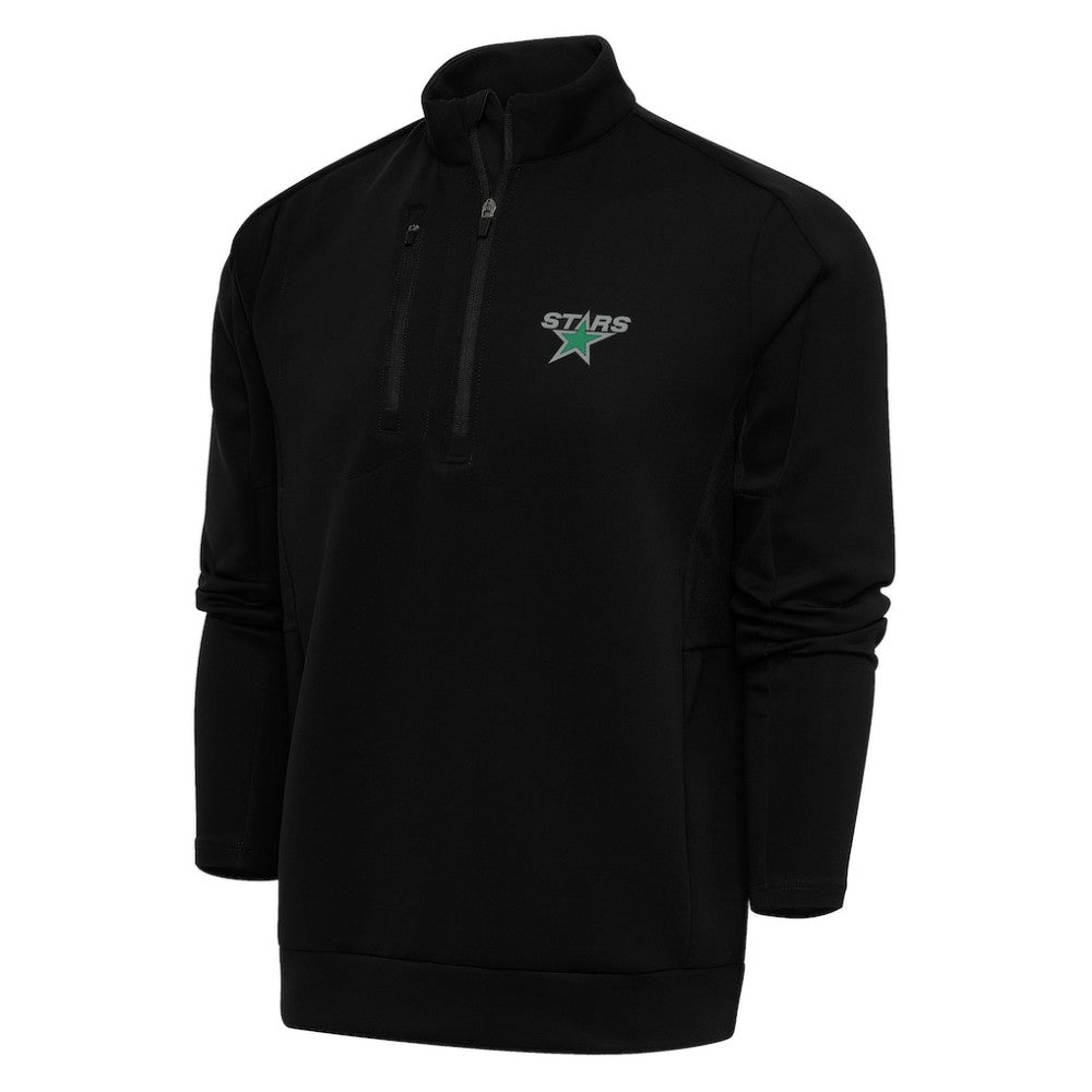 Dallas Stars Antigua Special Edition 2.0 Generation Quarter-Zip Pullover Top Black