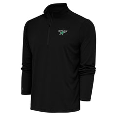 Dallas Stars Antigua Special Edition 2.0 Tribute Quarter-Zip Pullover Top Black