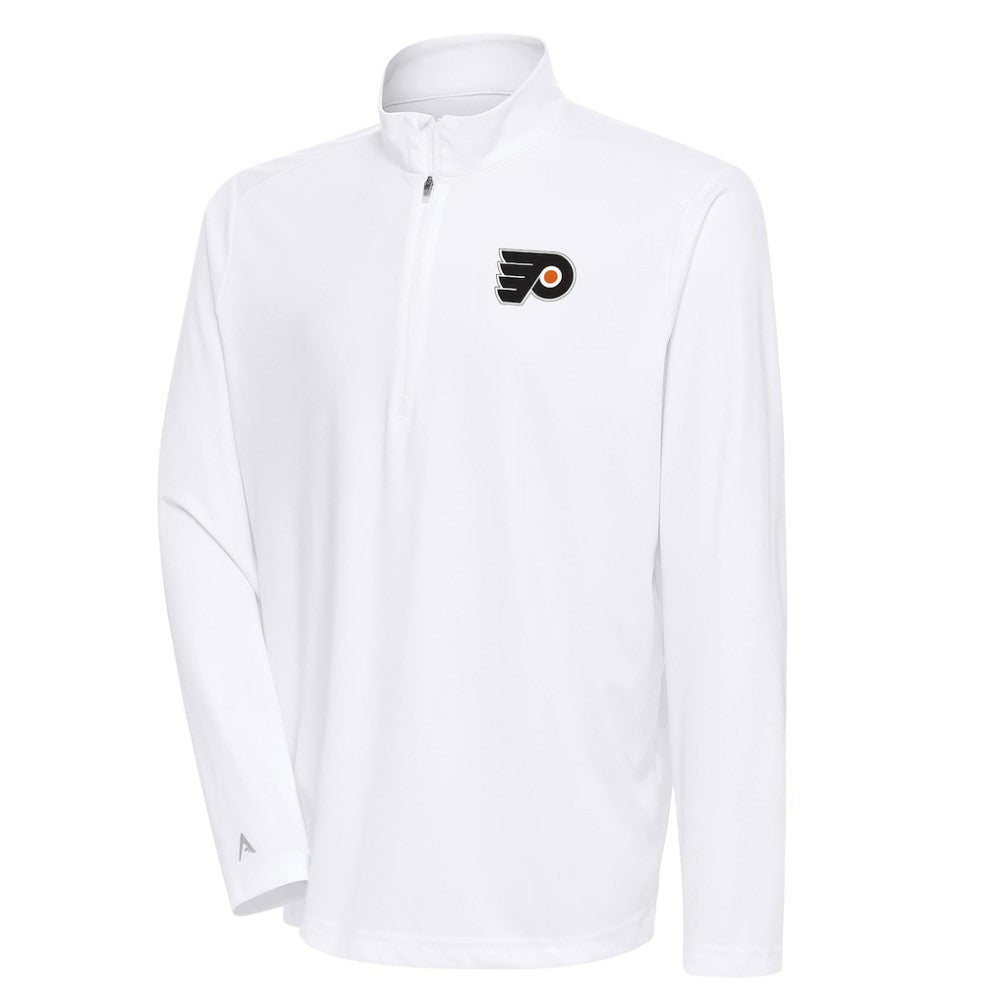 Philadelphia Flyers Antigua Special Edition 2.0 Tribute Quarter-Zip Pullover Top White