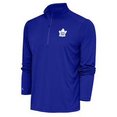 Toronto Maple Leafs Antigua Special Edition 2.0 Tribute Quarter-Zip Pullover Top Royal