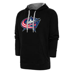 Columbus Blue Jackets Antigua Special Edition 2.0 Victory Pullover Hoodie Black