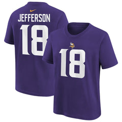 Justin Jefferson Minnesota Vikings Youth Player Name & Number T-Shirt - Purple | Nike cheap