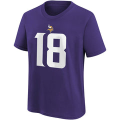 Justin Jefferson Minnesota Vikings Youth Player Name & Number T-Shirt - Purple | Nike cheap