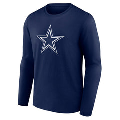 Dallas Cowboys Primary Logo Long T-Shirt - Navy online