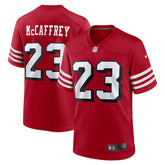 Christian McCaffrey San Francisco 49ers Alternate Game Player Jersey - Scarlet | Nike online