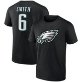 DeVonta Smith Philadelphia Eagles Icon Player Name & Number T-Shirt - Black cheap