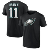 A.J. Brown Philadelphia Eagles Icon Player Name & Number T-Shirt - Black online