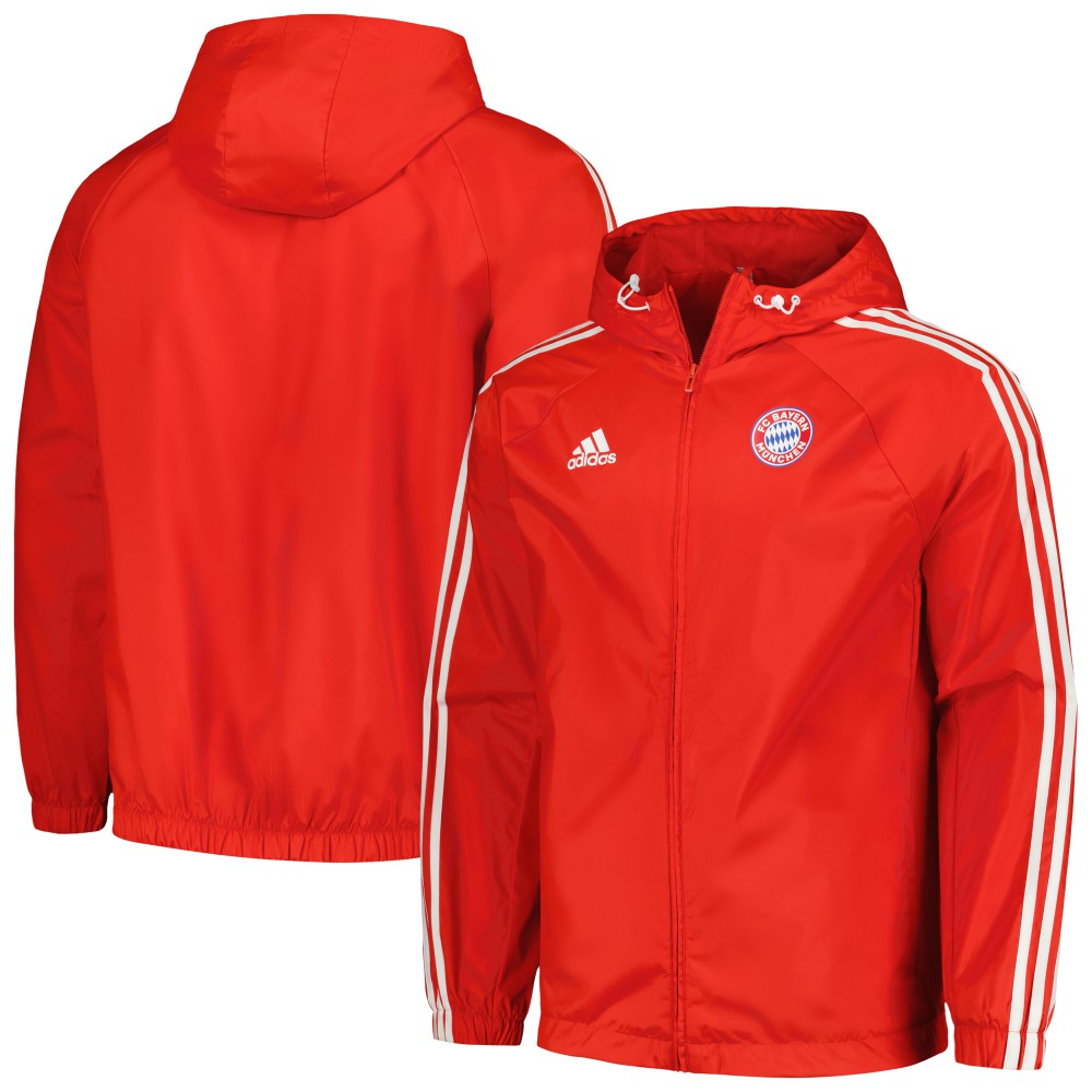 Bayern Munich 2023/24 DNA Raglan Full-Zip Windbreaker - Red | Adidas for sale