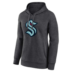 Seattle Kraken Women's Primary Logo Pullover Hoodie Charcoal