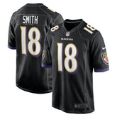 Roquan Smith Baltimore Ravens Alternate Game Jersey - Black | Nike outlet